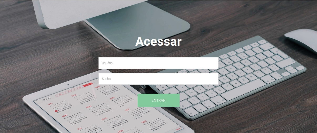Programas Login Coloque o seu usuário e senha e clique em ENTRAR.